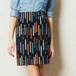Anthropologie Elevenses No.2 Pencil Pencil Skirt